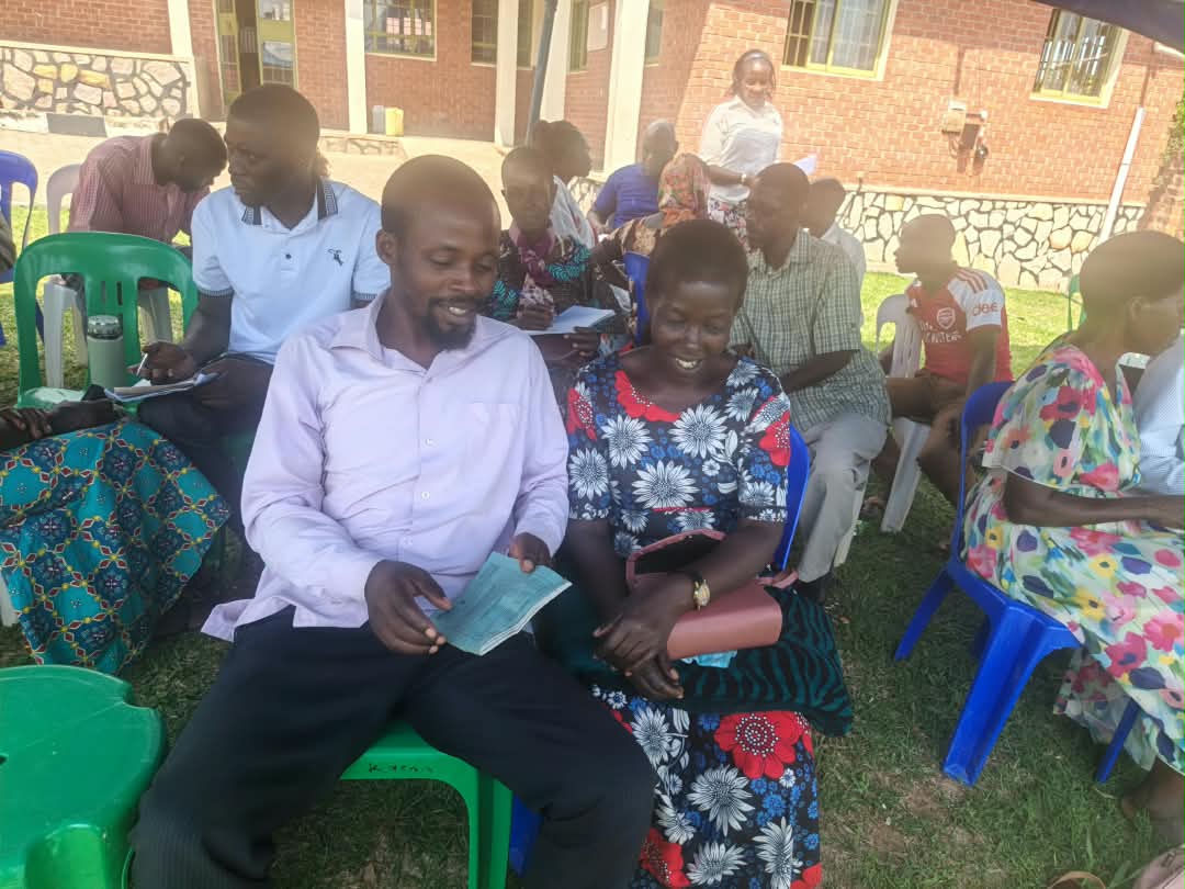 A couple smiling as they work through a GROW exercise